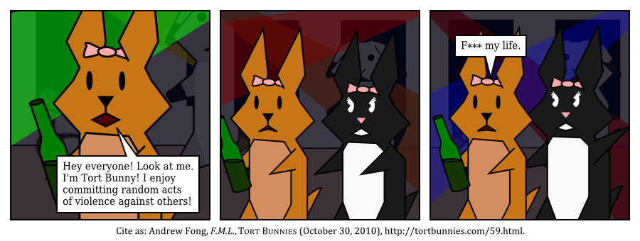 Tort Bunnies comic strip